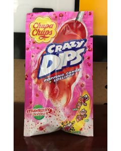 Chupa chups crazy dip popping candy+ lollipop